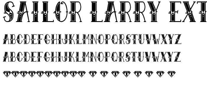Sailor Larry  Extra Fancy font
