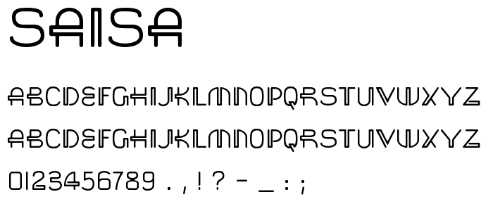 Saisa font