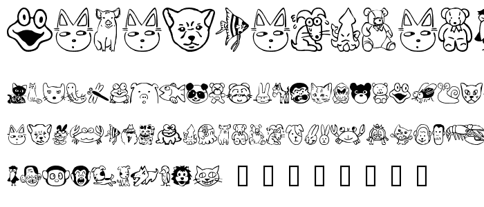 SakabeAnimal01 font