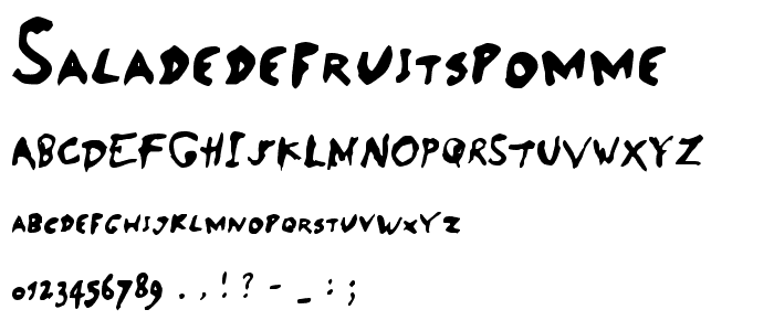 SaladeDeFruitsPomme font