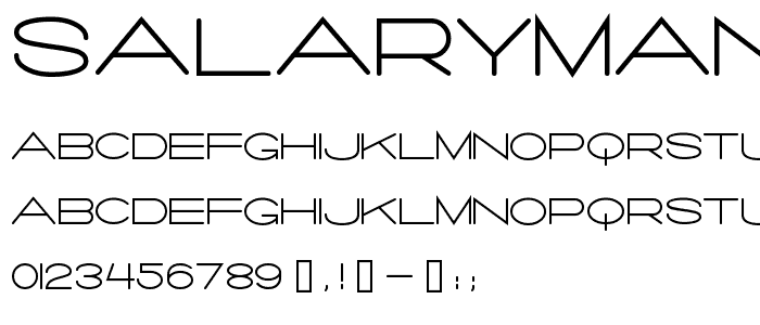 Salaryman font