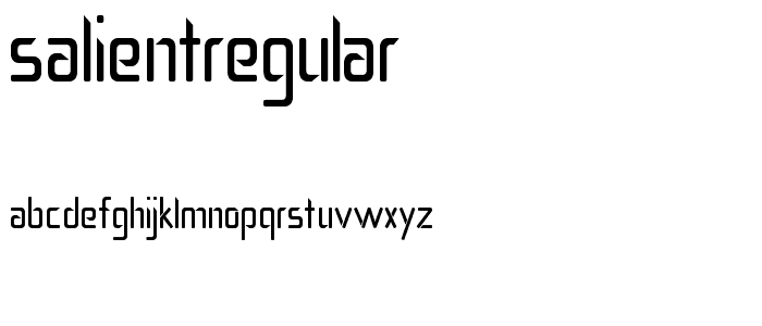 SalientRegular font