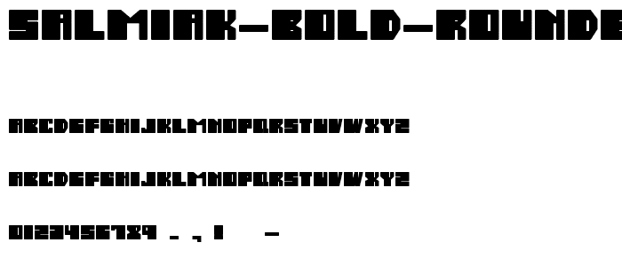 Salmiak Bold Rounded font