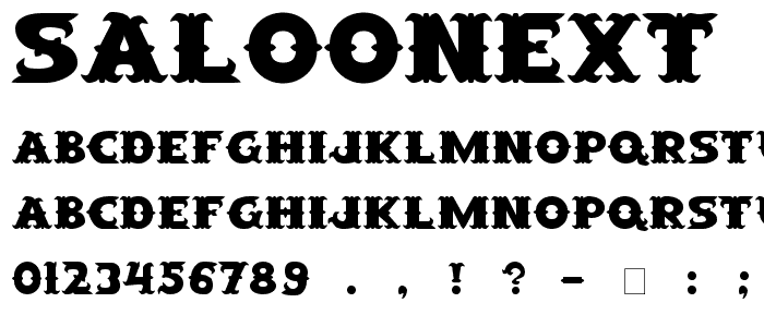 SaloonExt font