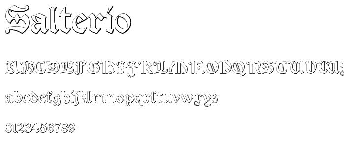 Salterio font