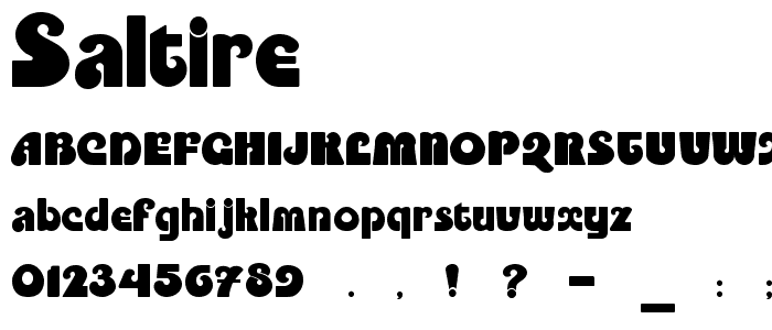 Saltire font