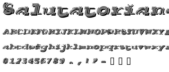 Salutatorian Deco font