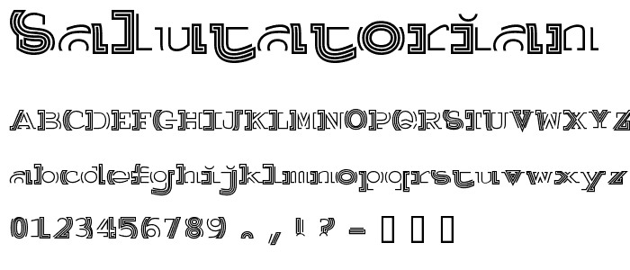 Salutatorian font