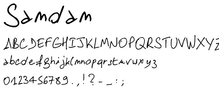SamDam font