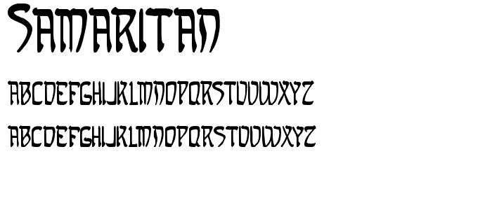 Samaritan font