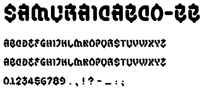 SamuraiCabCo BB font