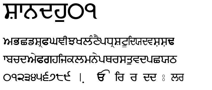 Sandhu01 font