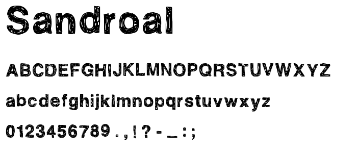 SandroAl font