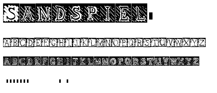 Sandspiel2 font