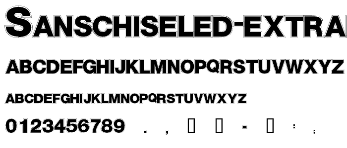 SansChiseled ExtraBold font