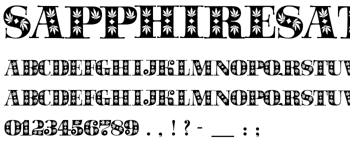 SapphireSativa font