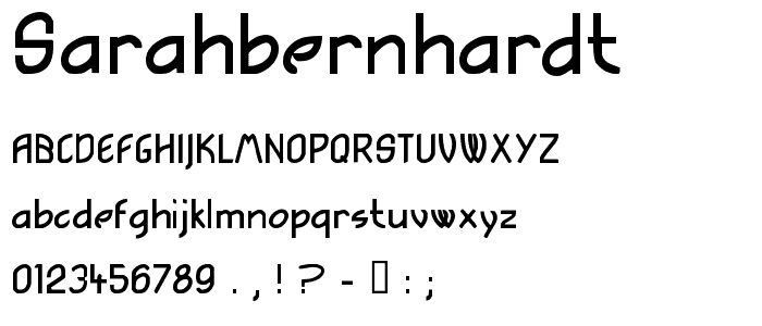 SarahBernhardt font