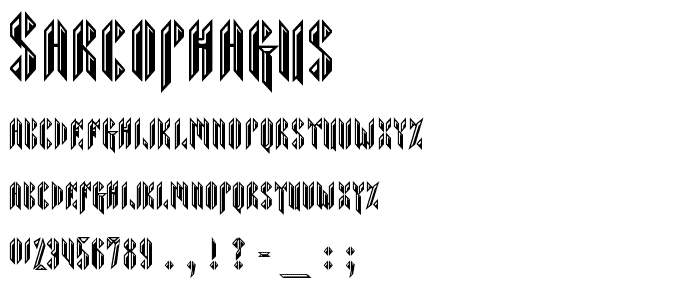 Sarcophagus font