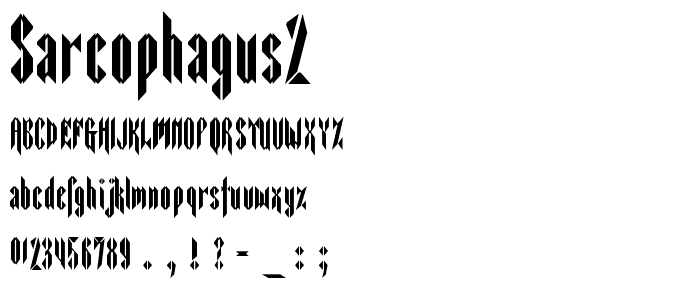 Sarcophagus2 font