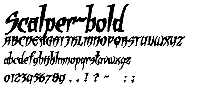 Scalper Bold font