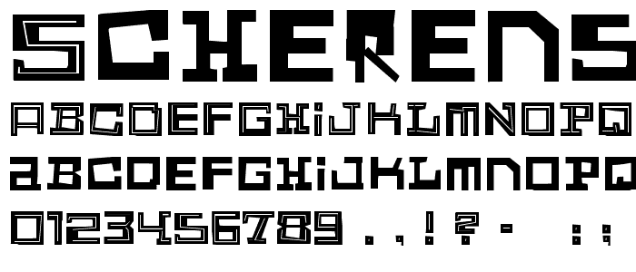 Scherenschnitt font