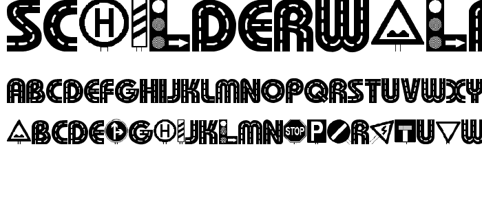 Schilderwald font