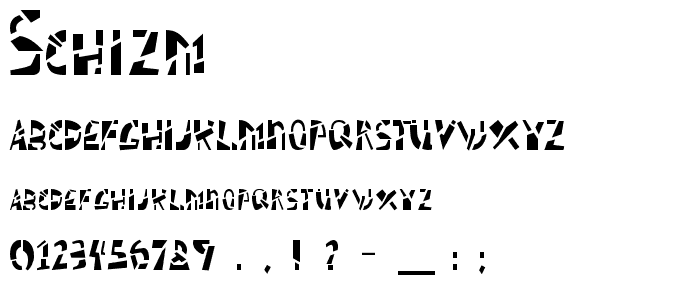 Schizm font