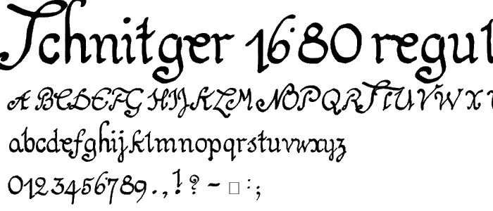 Schnitger_1680_Regular_TTF font