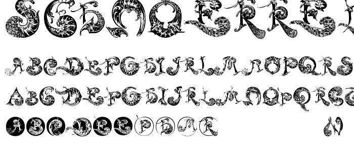 SchnoerkelCaps font