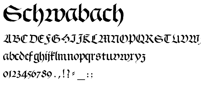Schwabach font