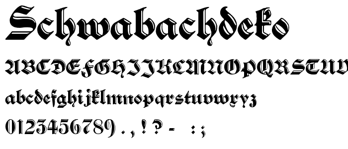 SchwabachDeko font