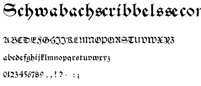 SchwabachScribbelsSecond font