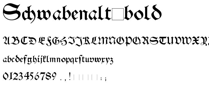 SchwabenAlt-Bold font