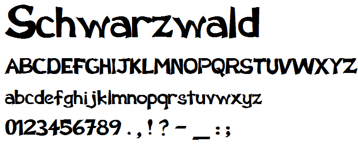 SchwarzWald font