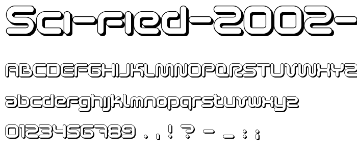 Sci Fied 2002 Ultra font