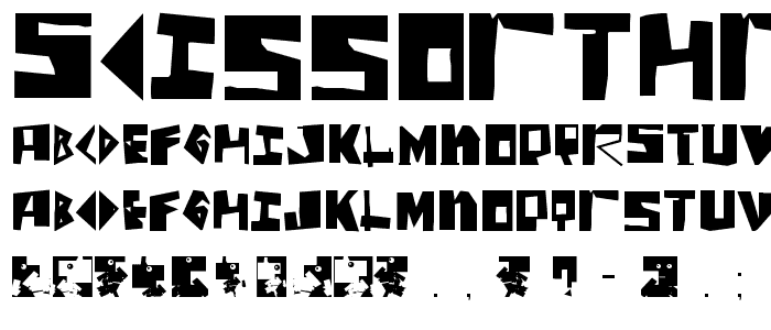 ScissorThree font