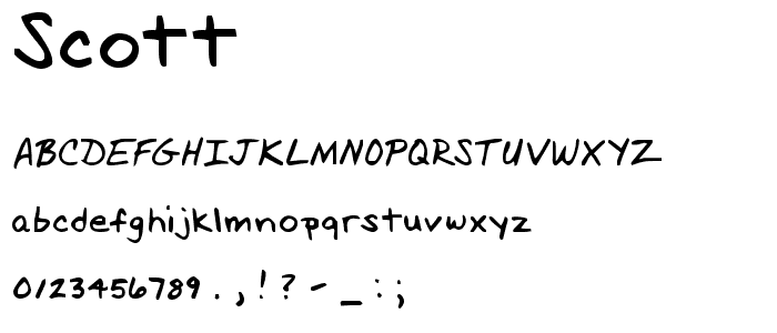 Scott font