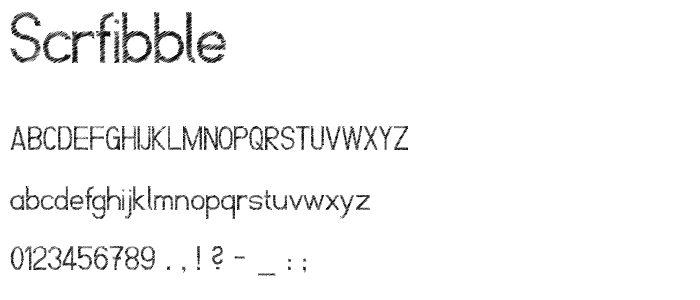 ScrFIBbLE font