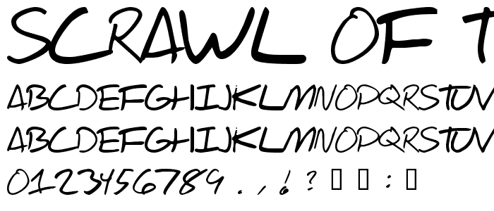 Scrawl Of The Chief font