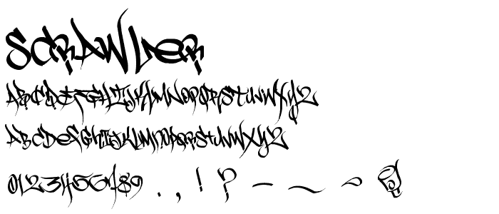 Scrawler font