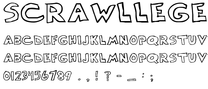 Scrawllege font