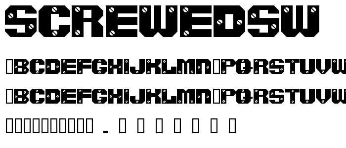 ScrewedSW font