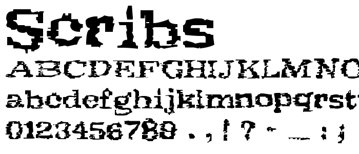 Scribs font