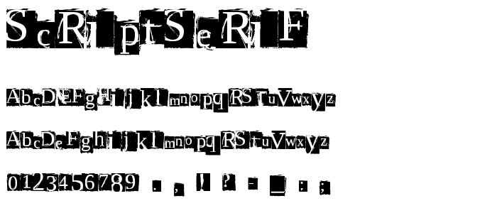 ScriptSERIF police