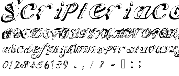ScripteriaCola font