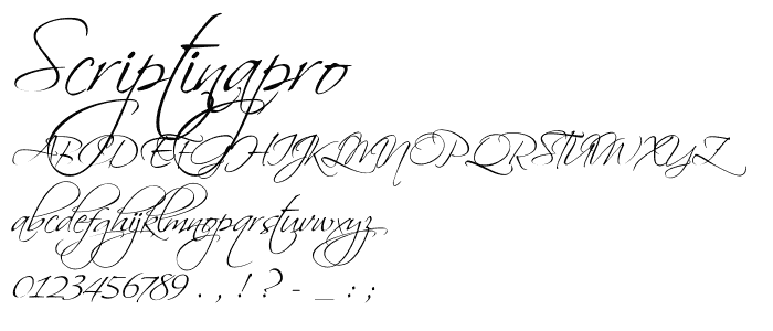 ScriptinaPro font
