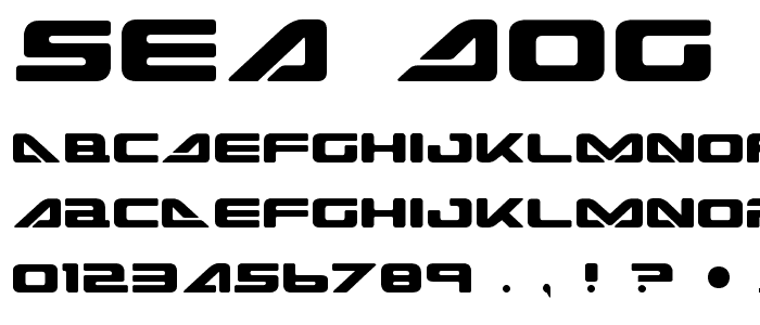 Sea-Dog font