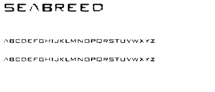 Seabreed font