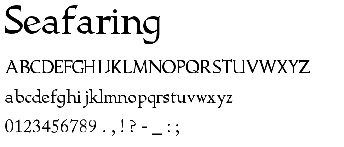 Seafaring font