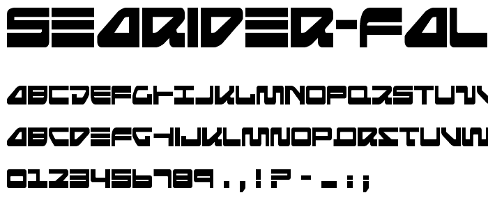 Searider Falcon Condensed font